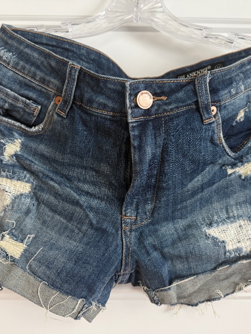 BLANKNYC Distressed Denim Shorts